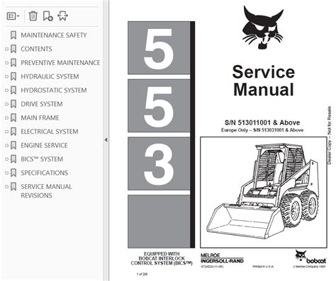 bobcat 553 skid steer|bobcat 553 owners manual.